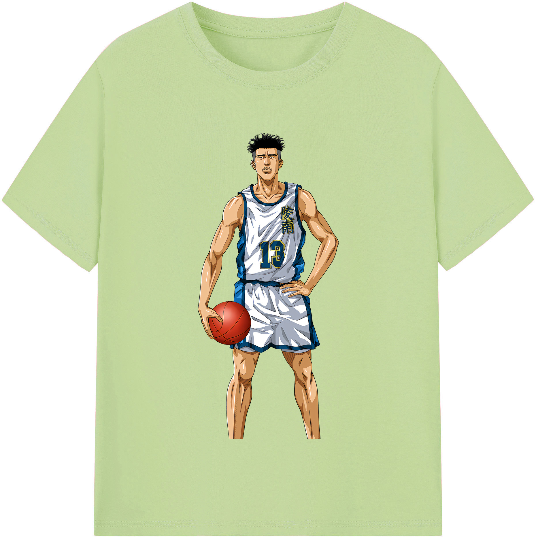 SLAM DUNK／スラムダンク 綿100％半袖Tシャツ（フロントプリント）